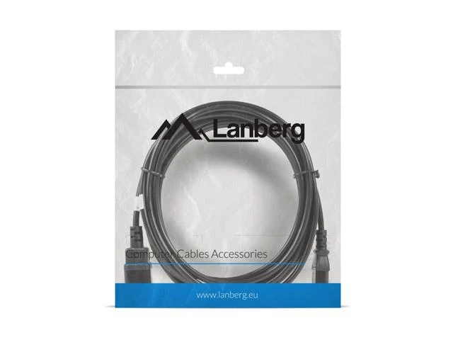 LANBERG CA-C13E-11CC-0050-BK ilgintuvas maitinimo kabelis C13-> C14 5m VDE