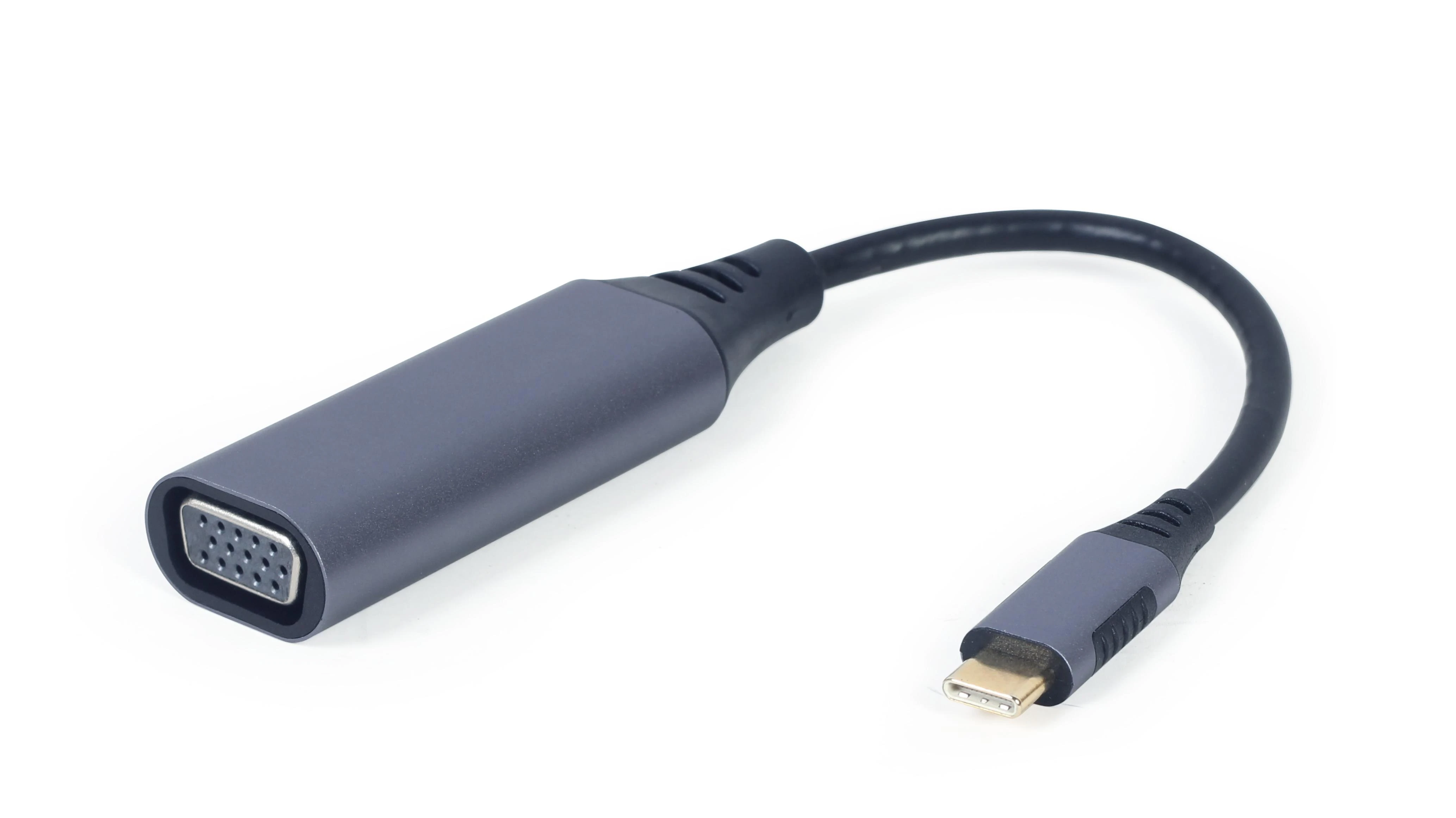 Gembird USB-C į VGA adapteris, pilkas