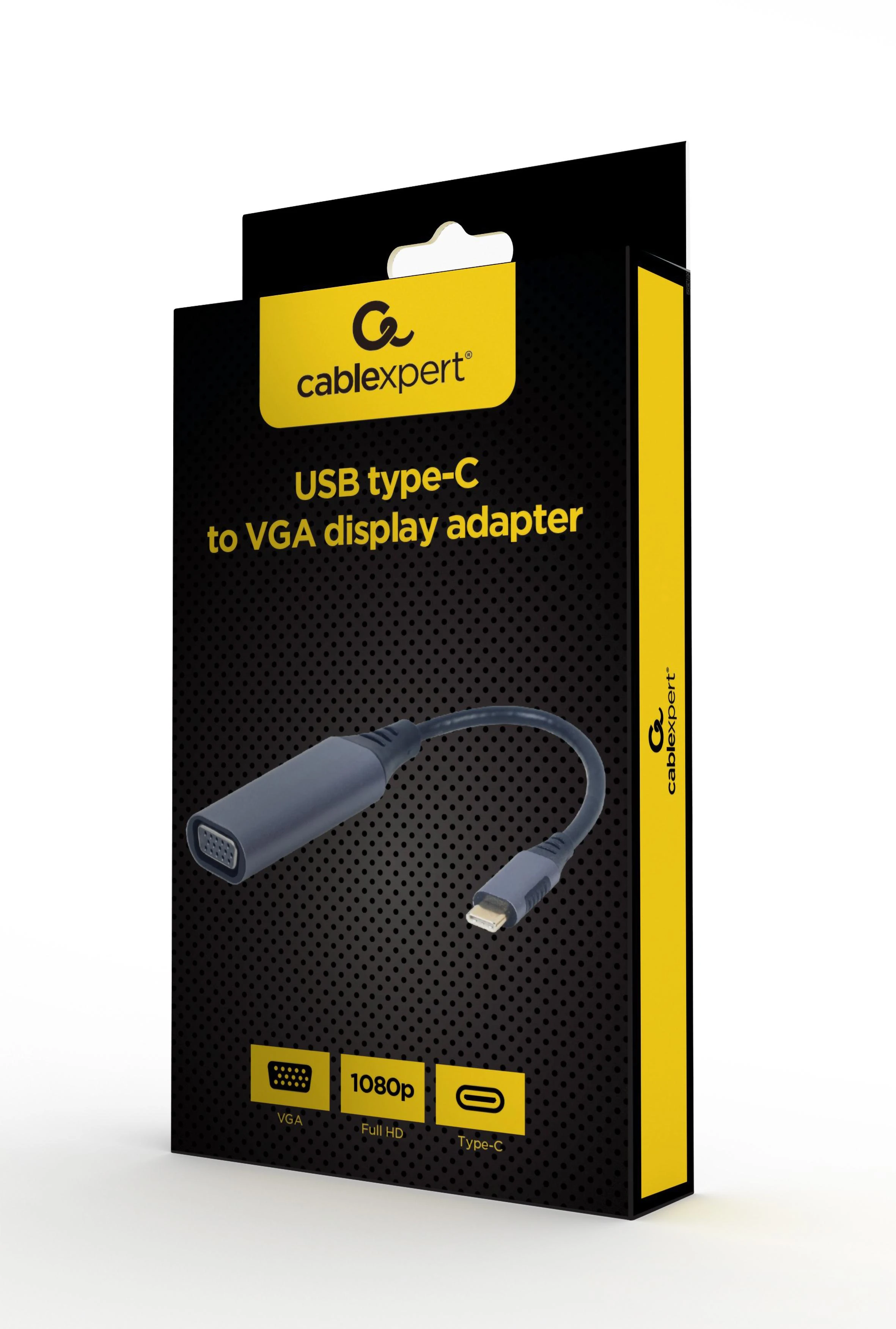 GEMBIRD A-USB3C-VGA-01 USB Type-C į VGA ekrano adapterio vietos pilkas