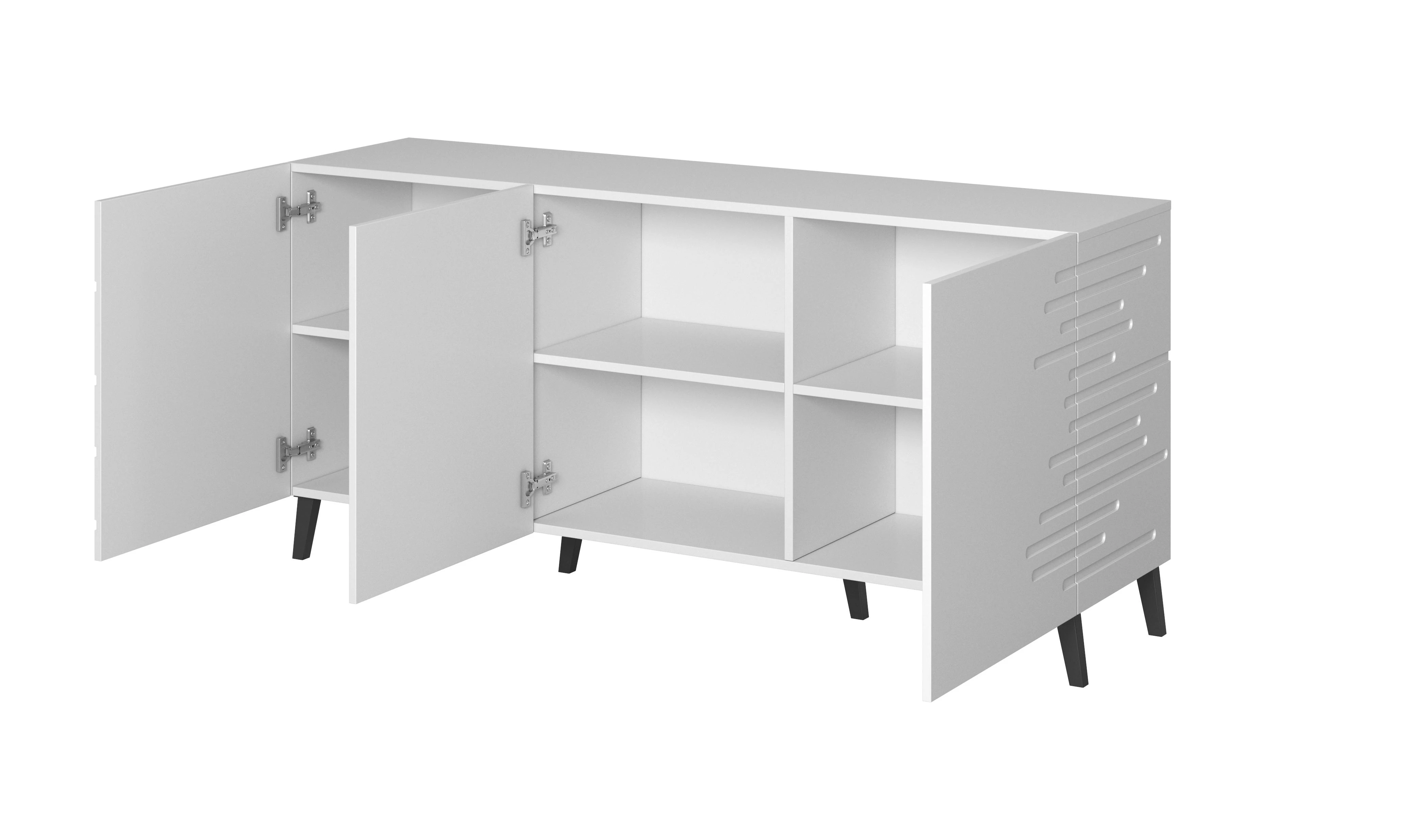 Cama Meble Baldas - Komoda Nova 155x40x72 Balta Matinė