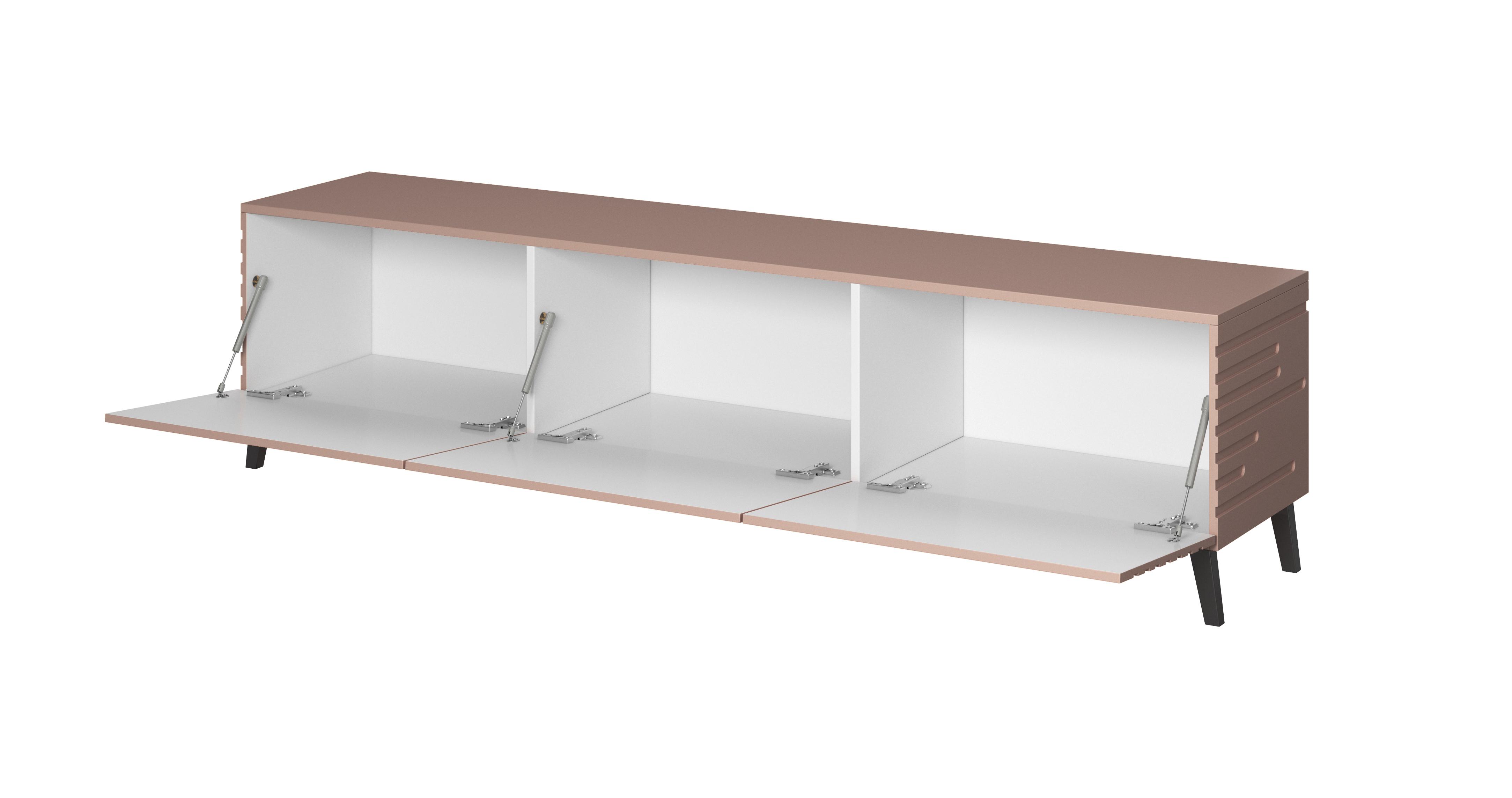 TV staliukas Cama Meble Spintelė - Cama RTV Nova 186x40x48 Rožinė