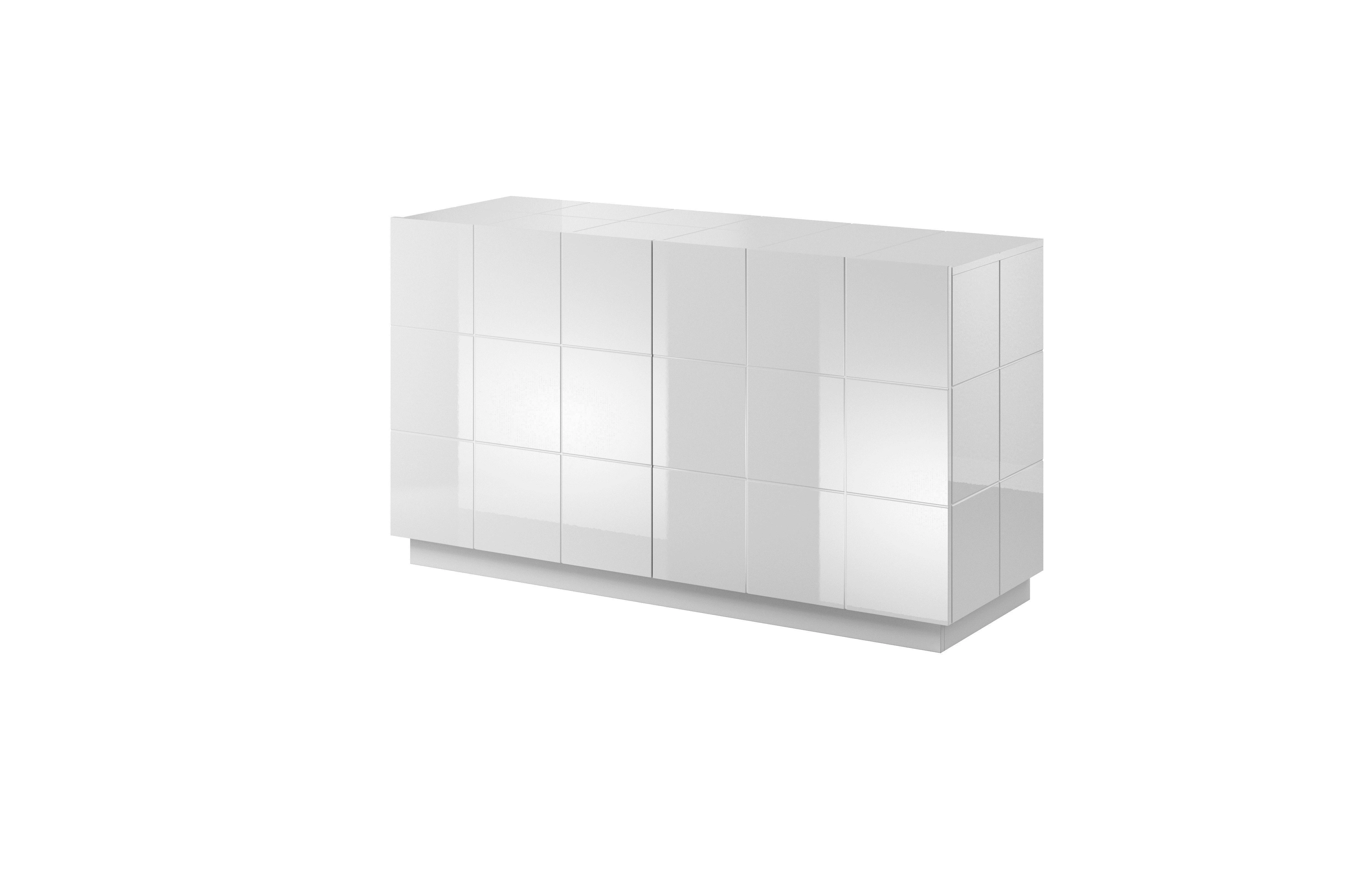Cama Meble Šoninė Spintelė - Cama 2D Balta Blizgi