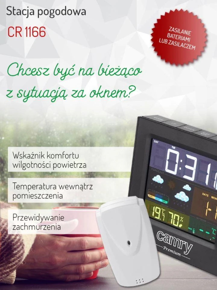 Meteo stotelė Camry CR-1166