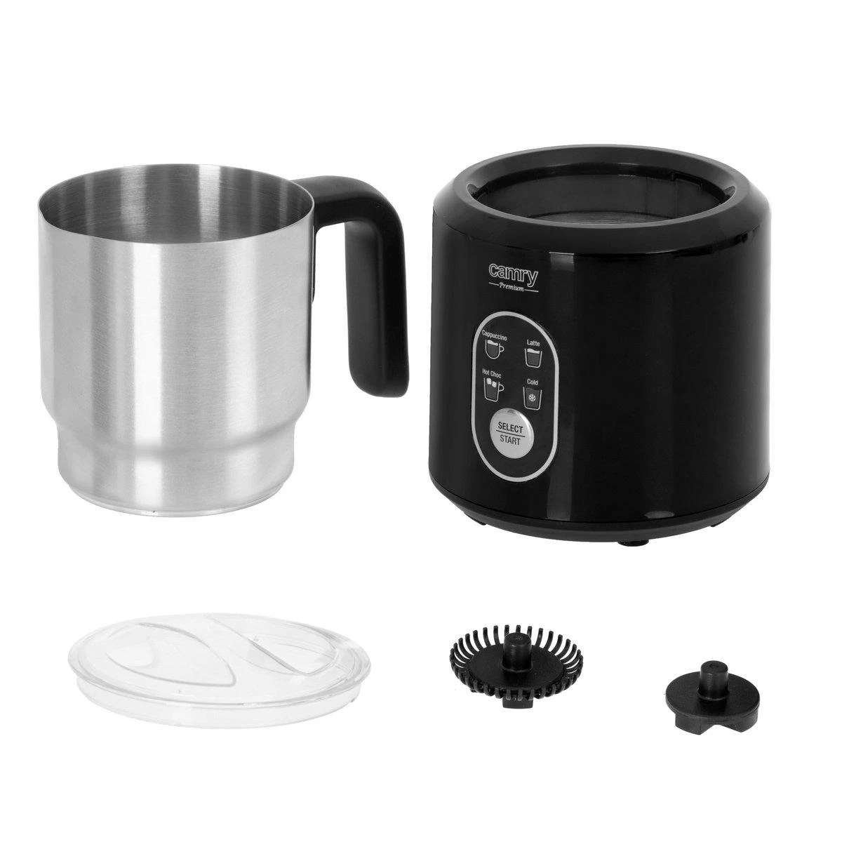 CAMRY CR 4498 automatic milk frother juodas, sidabrinis