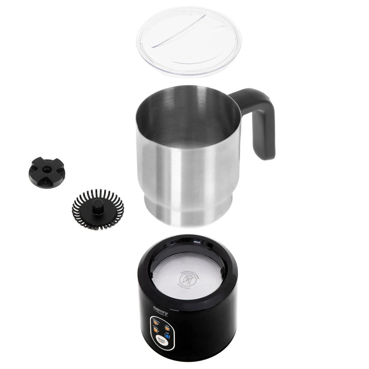 CAMRY CR 4498 automatic milk frother juodas, sidabrinis