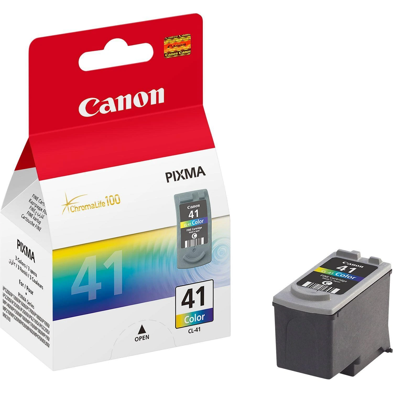 Canon CL-41 trispalvis | Rašalo kasetė | Žydra, purpurinė, geltona