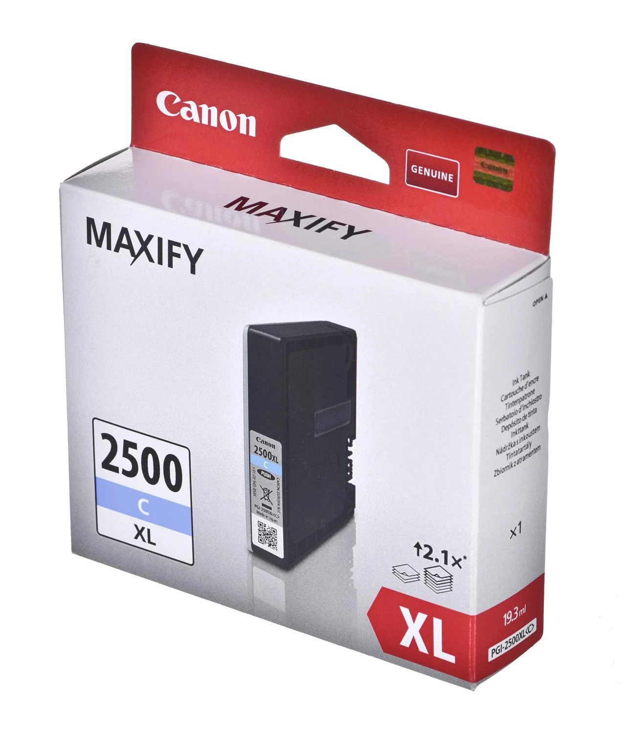 Canon PGI-2500XLC rašalo kasetė, žalsvai mėlyna