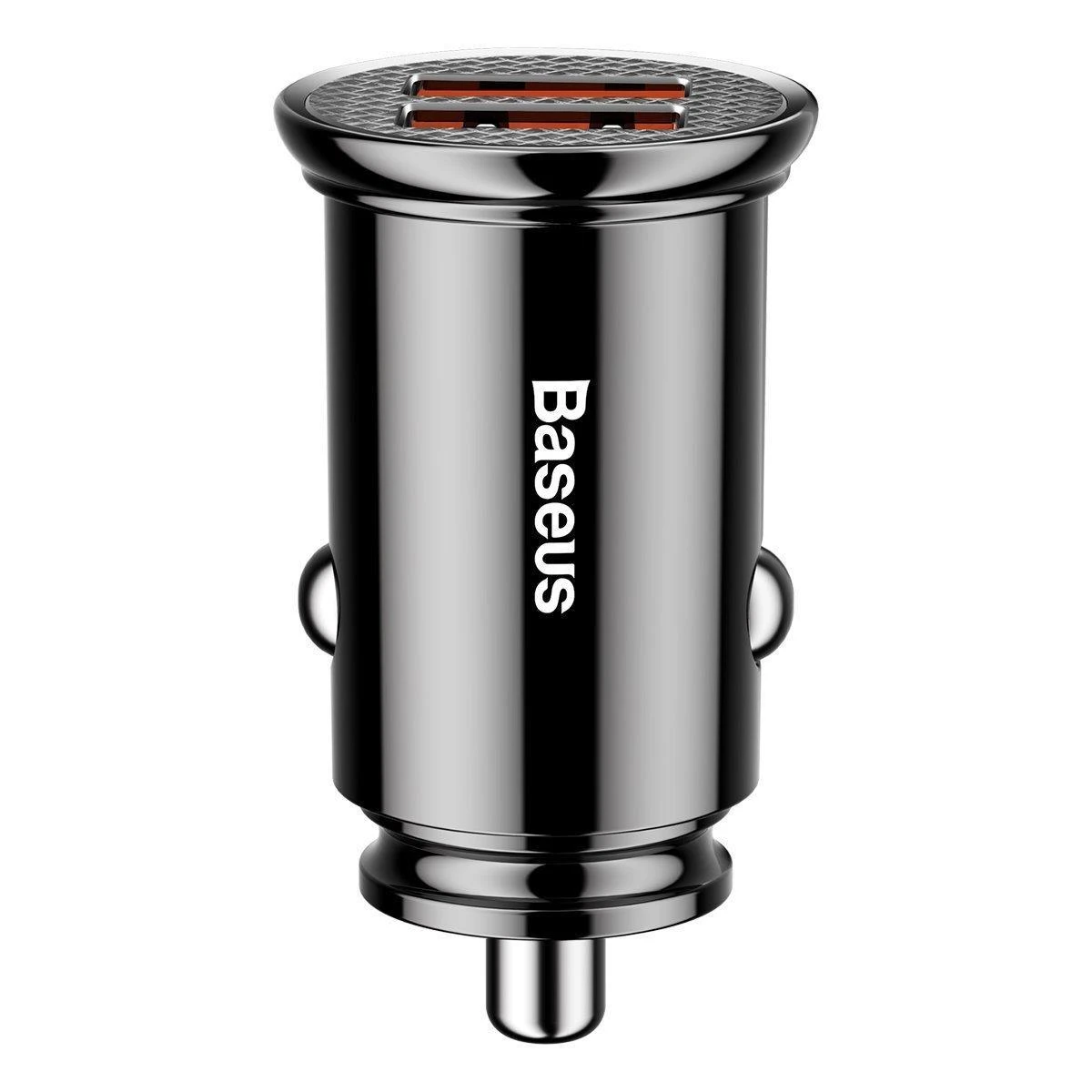 Baseus Circular automobilinis įkroviklis 2xUSB QC3.0 5A 30W - Juodas