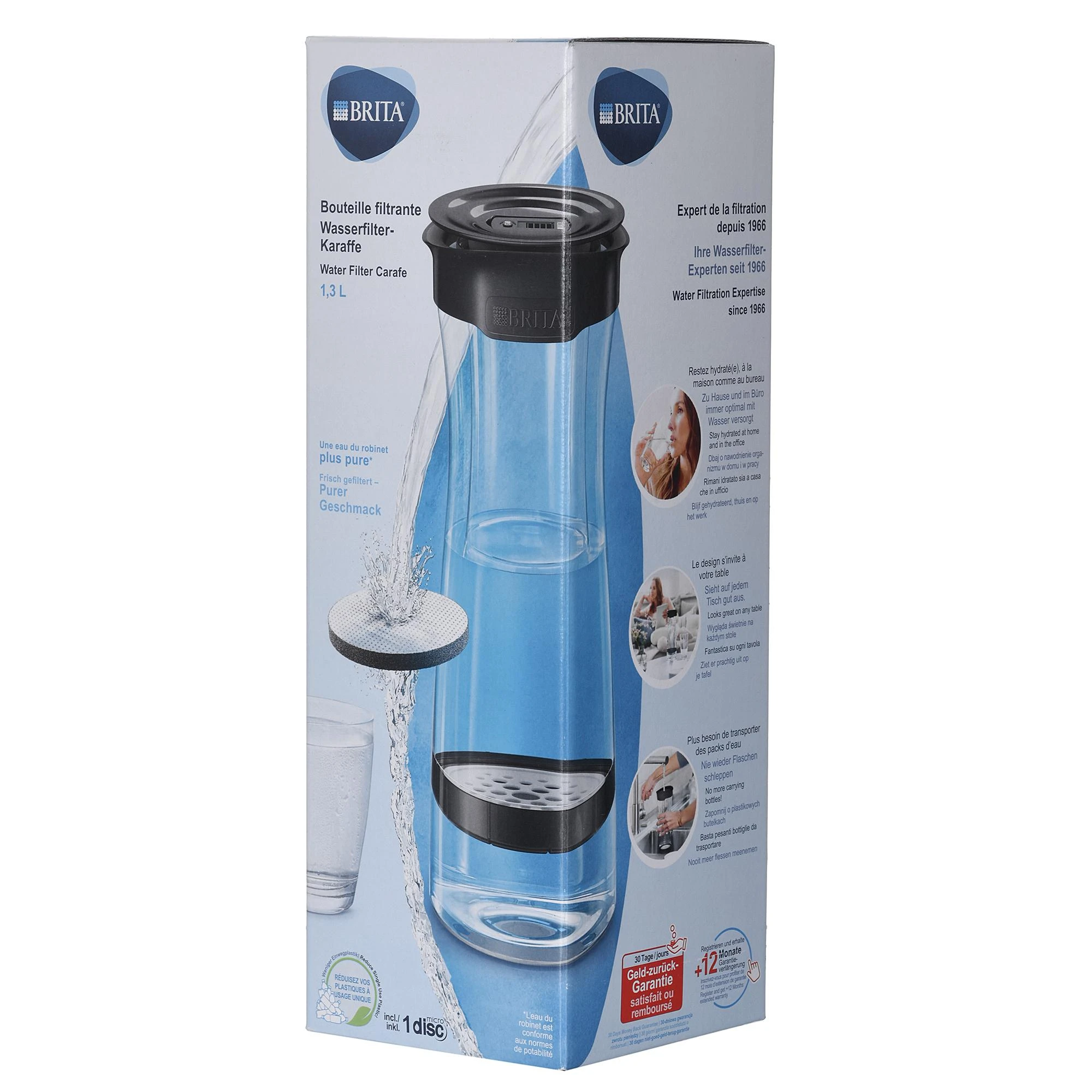 Brita butelis su filtru, 1.3 L