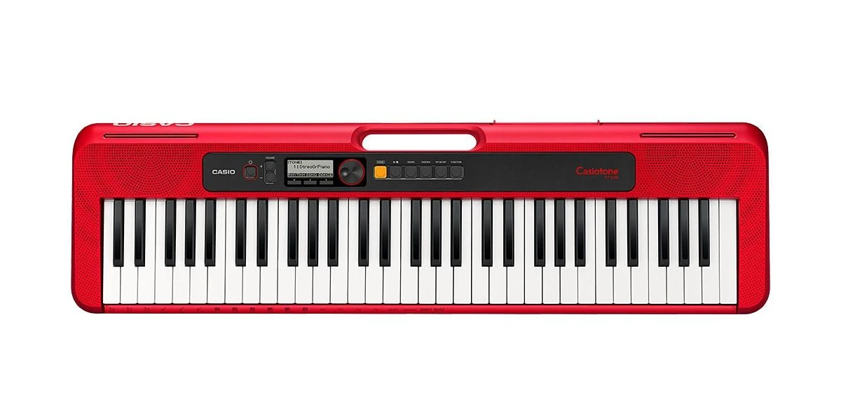 Casio CT-S200 MIDI keyboard 61 keys USB Raudona, Baltas