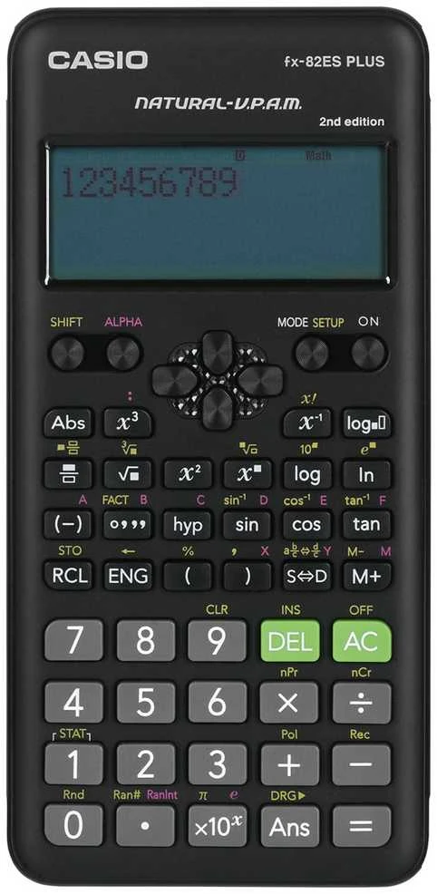 Mokslinis skaičiuotuvas CASIO FX-82ES PLUS II, 80 x 162 x 13.8 mm