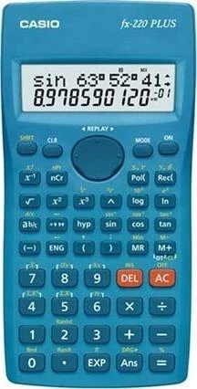 Melsvas Casio FX-220 PLUS II skaičiuotuvas