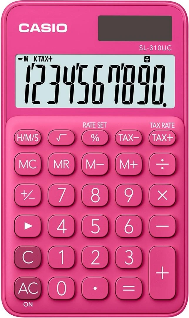 Casio SL-310UC rožinis kišeninis skaičiuotuvas