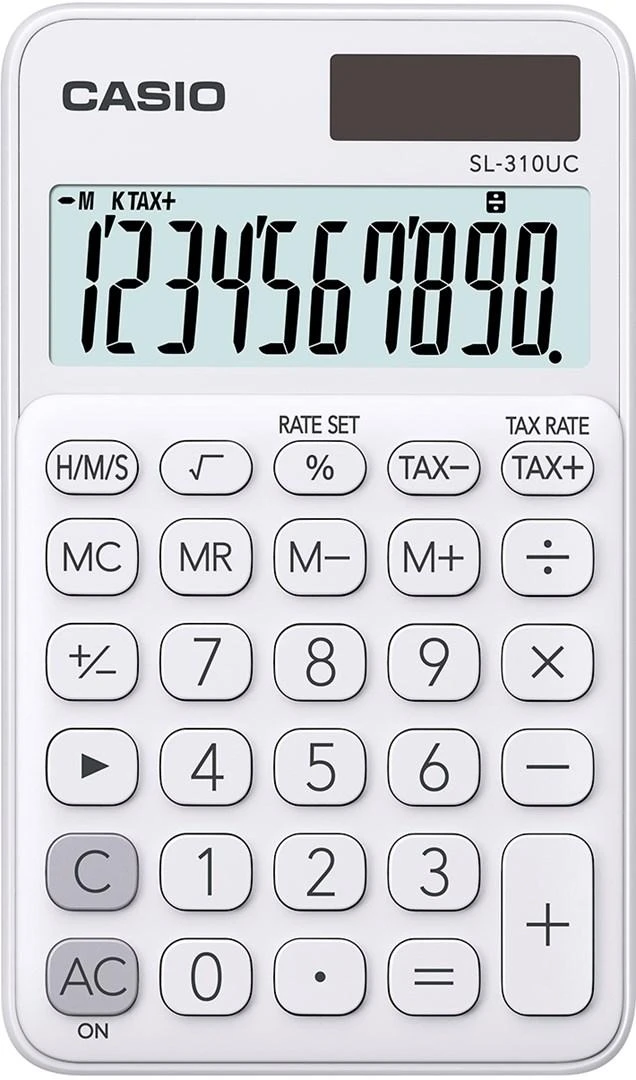 Skaičiuotuvas - Casio SL-310UC-WE, Baltas
