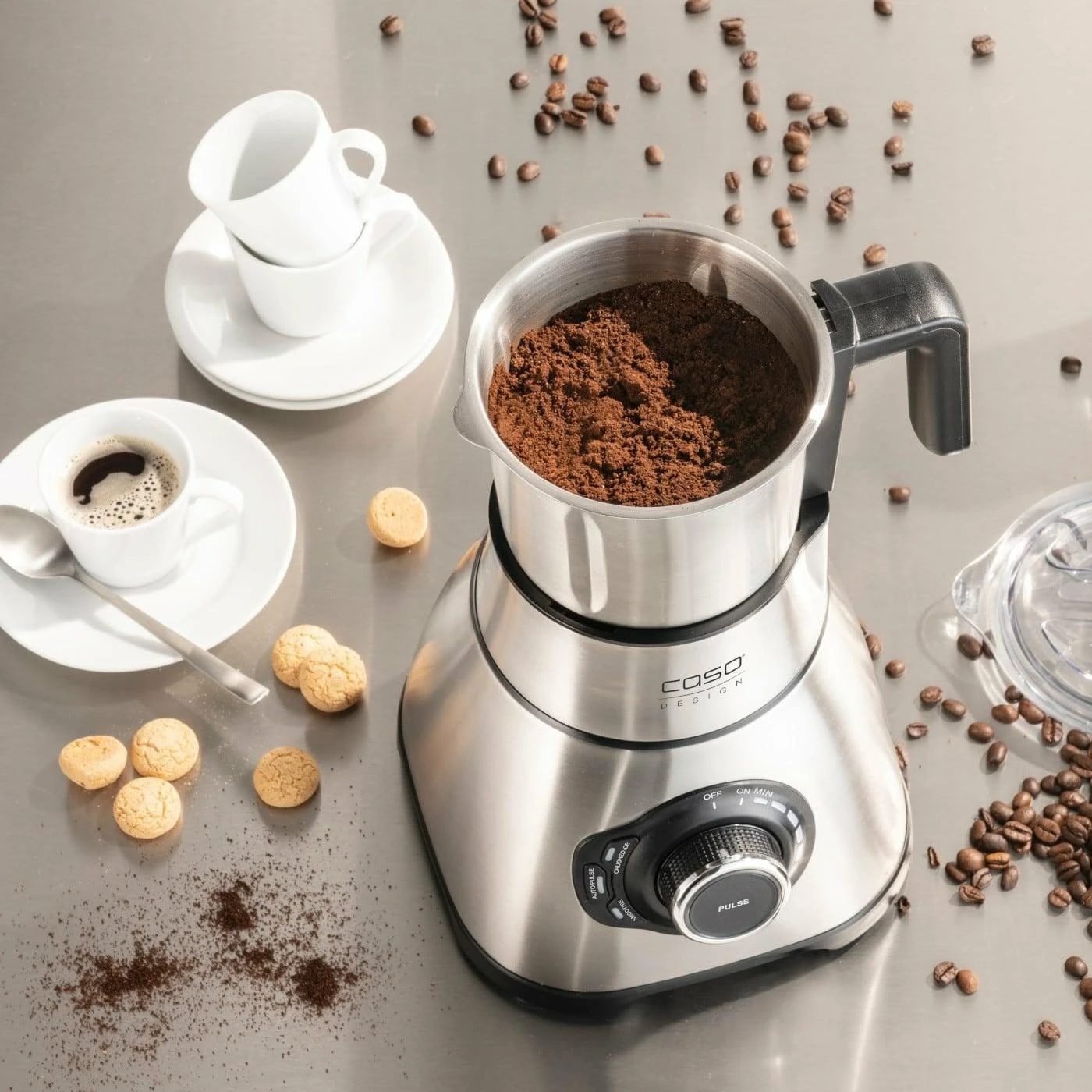 Caso | Maišytuvas | B1800 | Tabletop | 1800 W | Jar material Glass | Jar capacity 1.75 L | Ice crushing | Mini chopper | Nerūdijantis plienas