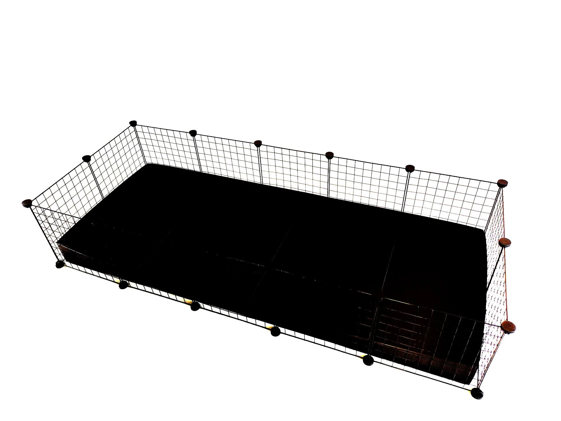 Narvas - C&C Modulinis 5x2 Jūrų Kiaulytėms Juodas 180x75x37 cm