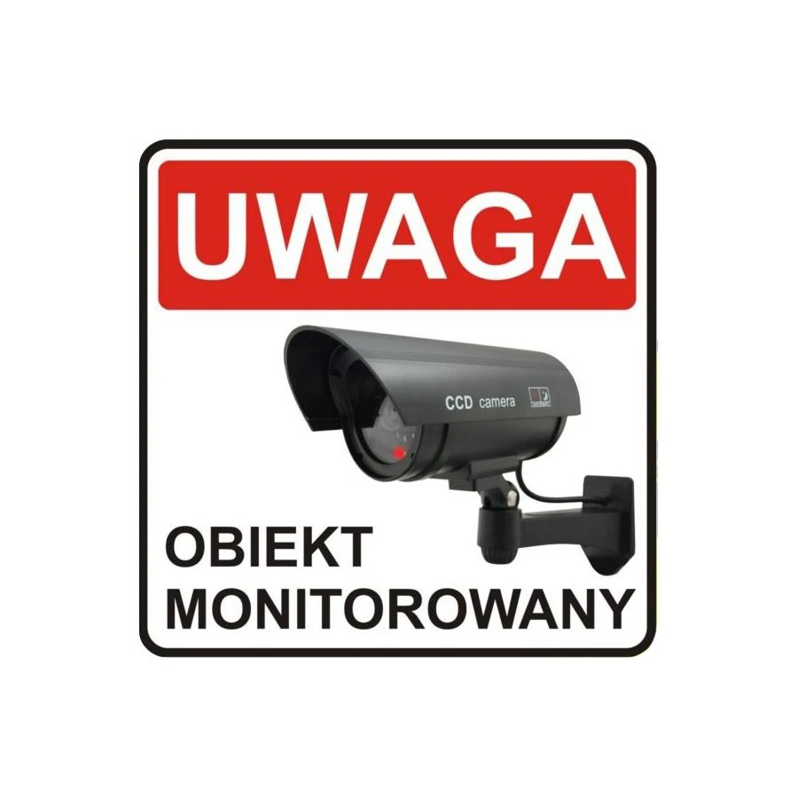 Atrapa MACLEAN IR1100 B CE IR1100B apsaugos kamera Dummy IR LED Juodas