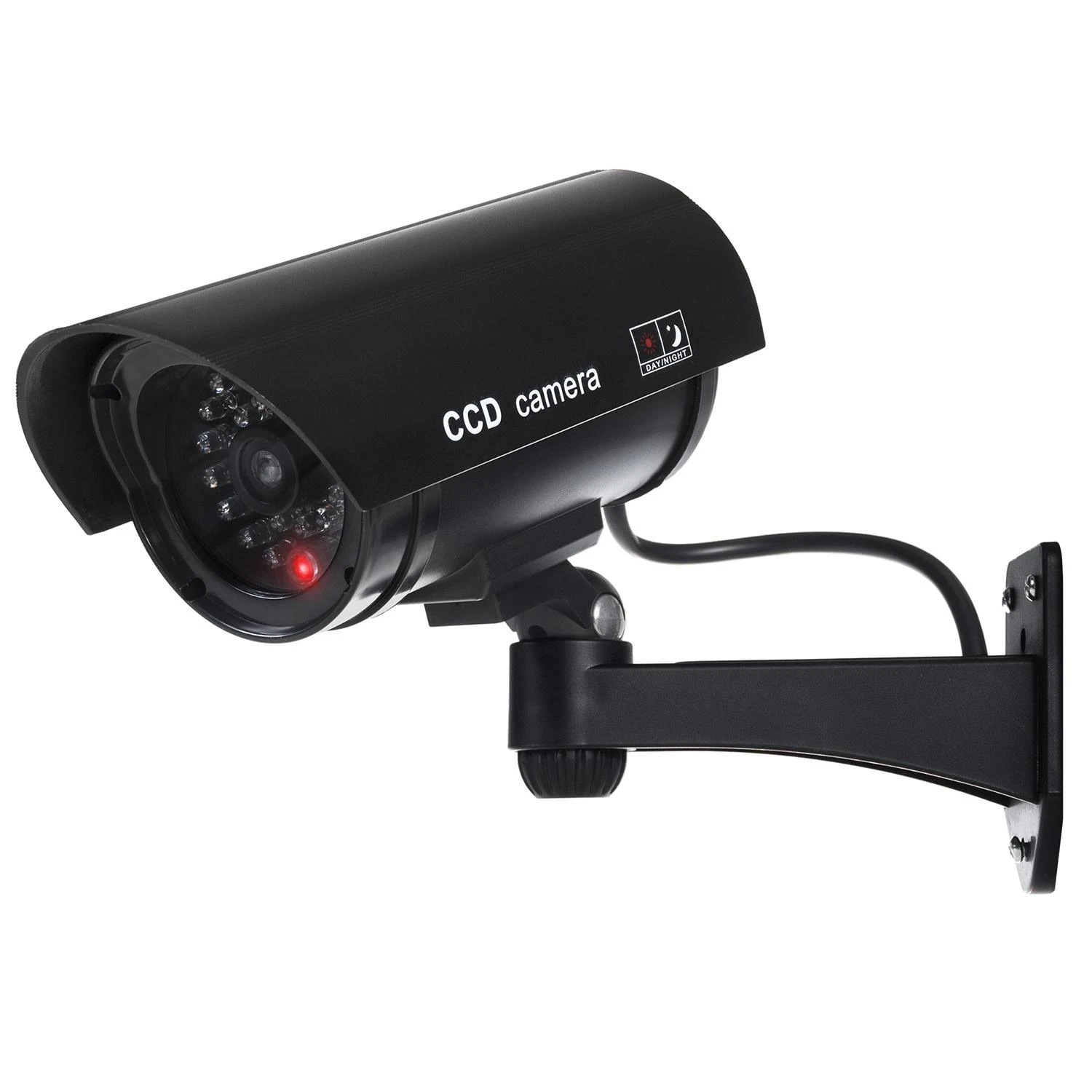 Atrapa MACLEAN IR1100 B CE IR1100B apsaugos kamera Dummy IR LED Juodas