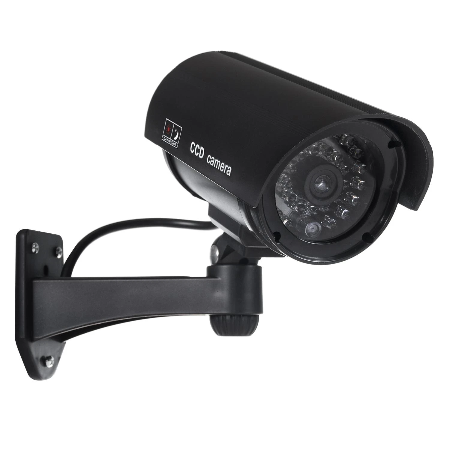 Atrapa MACLEAN IR1100 B CE IR1100B apsaugos kamera Dummy IR LED Juodas
