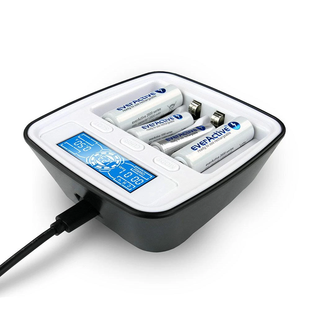 everActive profesionalus AA/AAA elementų įkroviklis NC-1000M