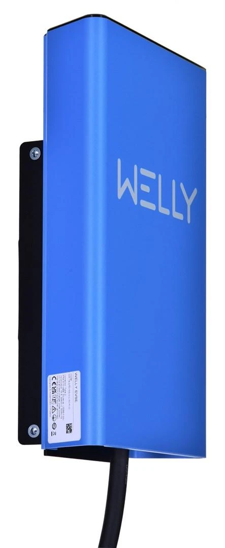 Welly elektromobilių įkrovimo stotelė mėlynos spalvos