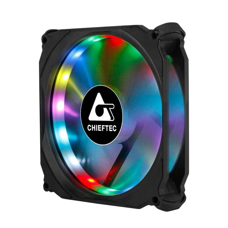CHIEFTEC 120x120x25mm Tornado RGB ventiliatorių rinkinys iš 3