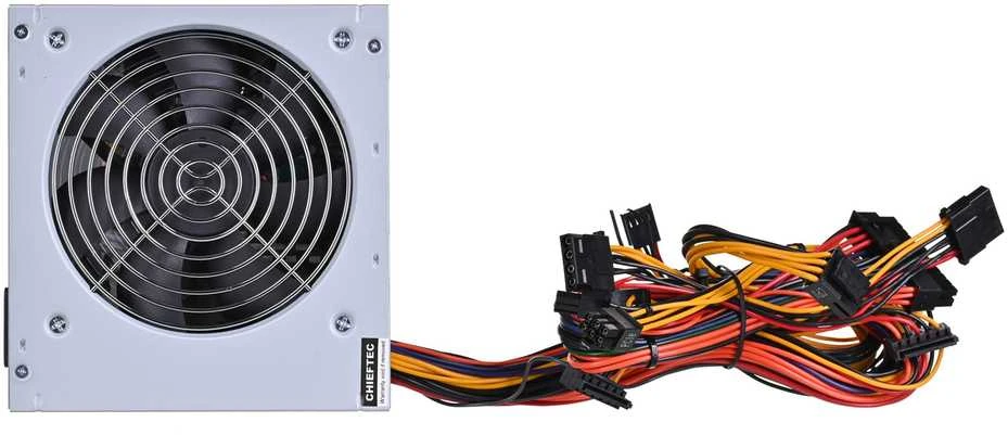 CHIEFTEC Value 500W efficacity 80p.c. ATX 12V 2.3 Cables 1x20+4PIN ATX 3xSATA 2xMolex 1x4PIN 12V 1x8PIN 6 + 2 PCIe