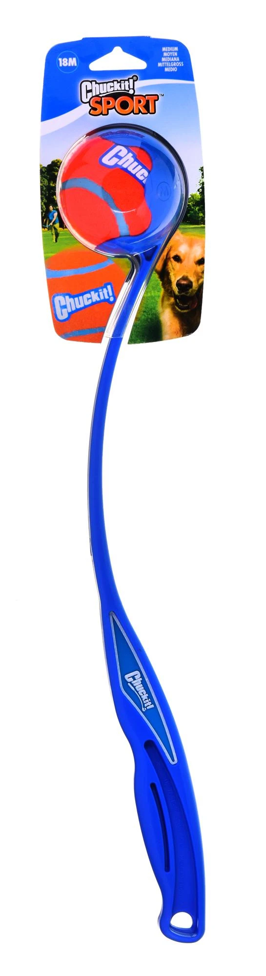 Chuckit! Sport Ball Launcher kamuoliukų mėtymo žaislas šunims, M, 45 cm