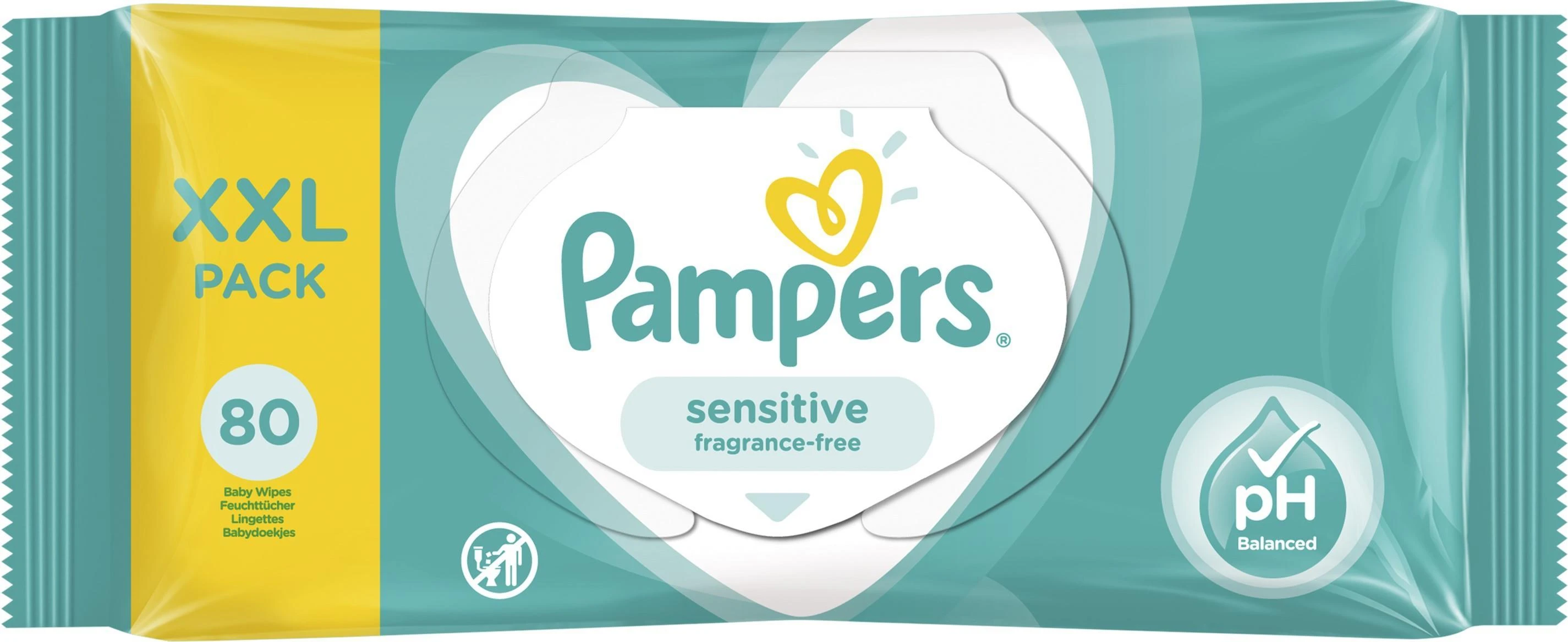 Rinkinys Pampers Sensitive servetėlės 80 vnt