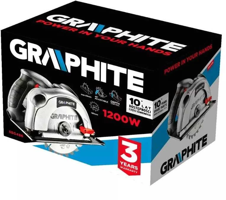 GRH Diskinis pjūklas Graphite, 1200 W, diskas 185 x 20 mm