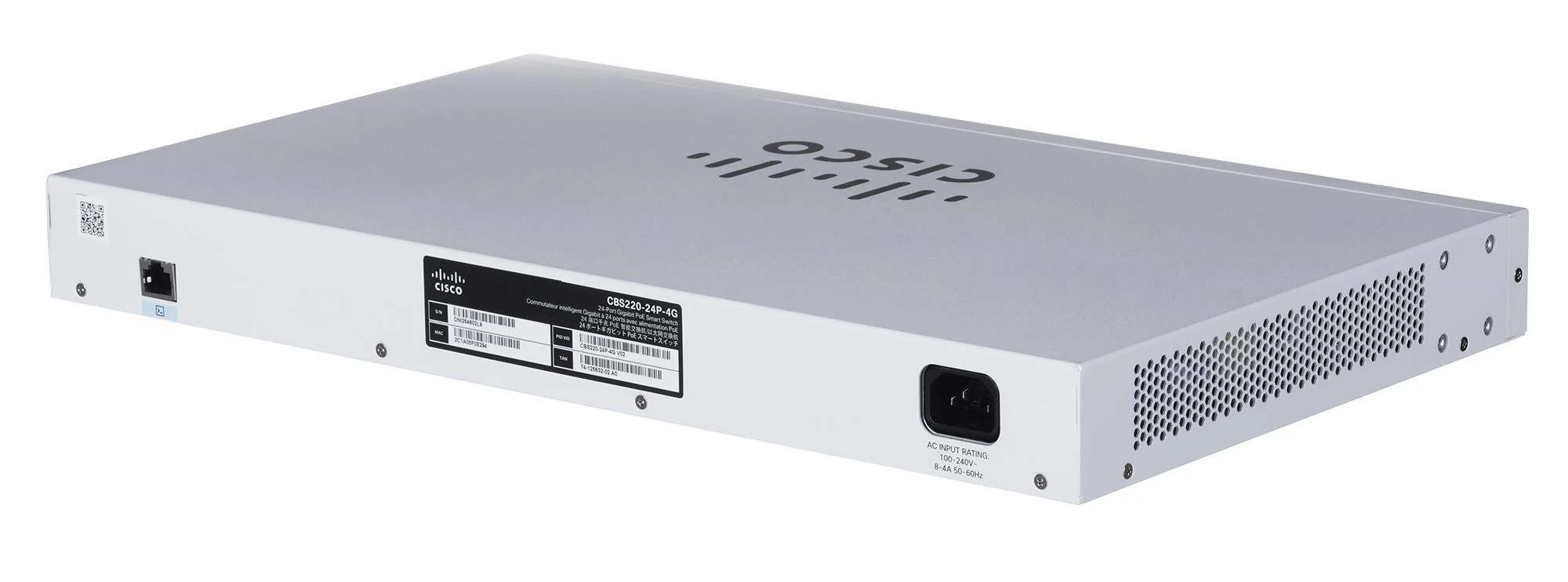 Šakotuvas Cisco CBS220 SMART 24-PORT GE POE - 4X1G SFP