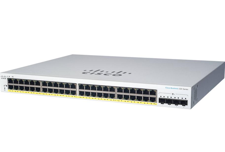 Šakotuvas Cisco CBS220 SMART 24-PORT GE POE - 4X10G SFP+