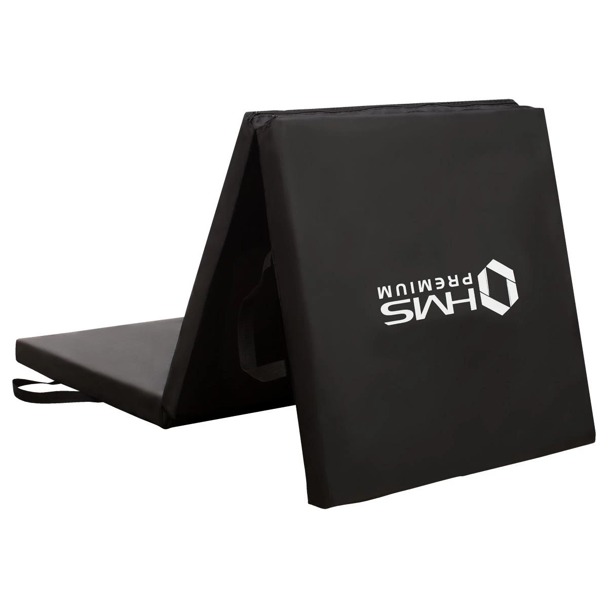 Sulankstomas gimnastikos kilimėlis HMS Premium MGS02 1800x600mm, juodas