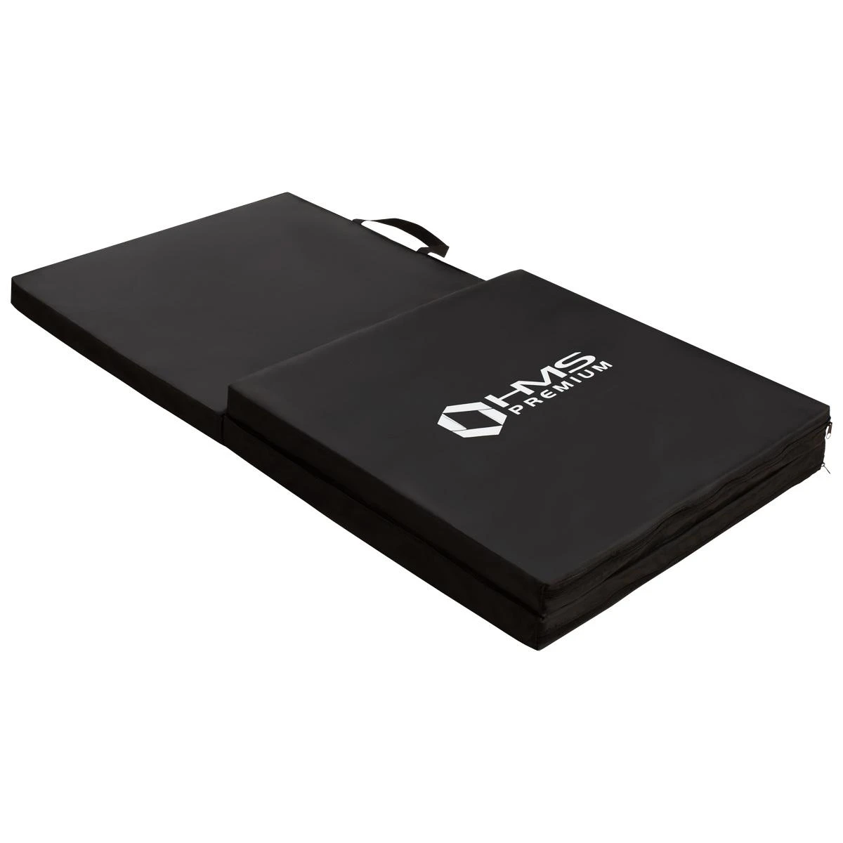 Sulankstomas gimnastikos kilimėlis HMS Premium MGS02 1800x600mm, juodas