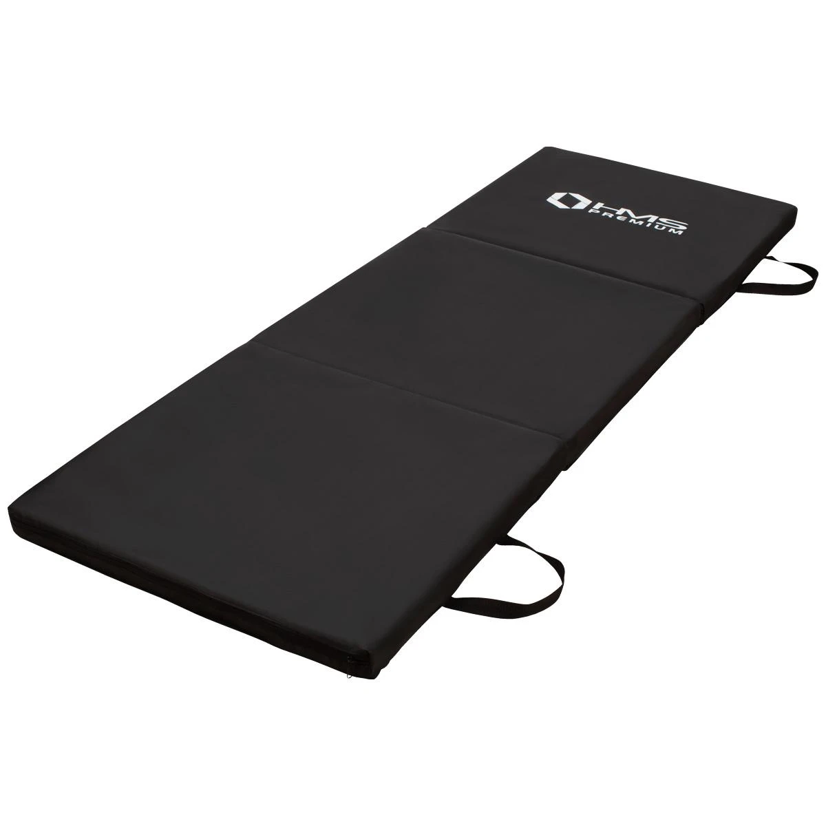 Sulankstomas gimnastikos kilimėlis HMS Premium MGS02 1800x600mm, juodas