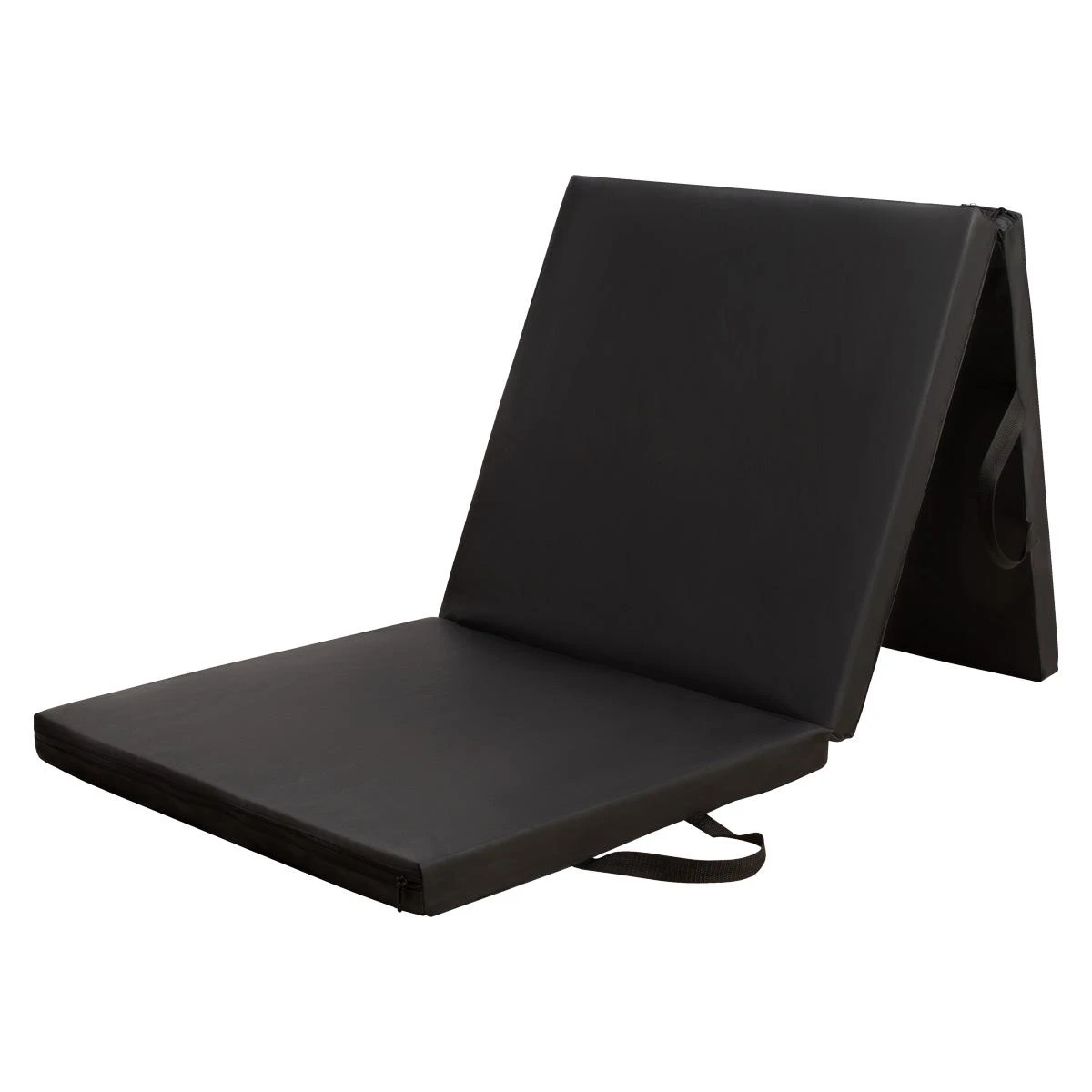 Sulankstomas gimnastikos kilimėlis HMS Premium MGS02 1800x600mm, juodas