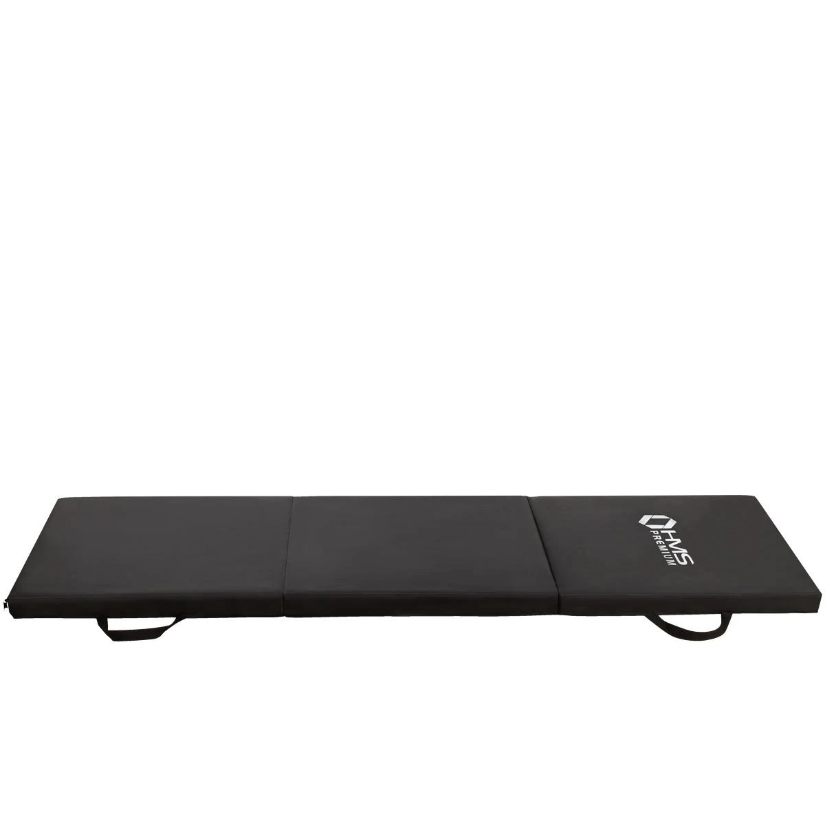 Sulankstomas gimnastikos kilimėlis HMS Premium MGS02 1800x600mm, juodas