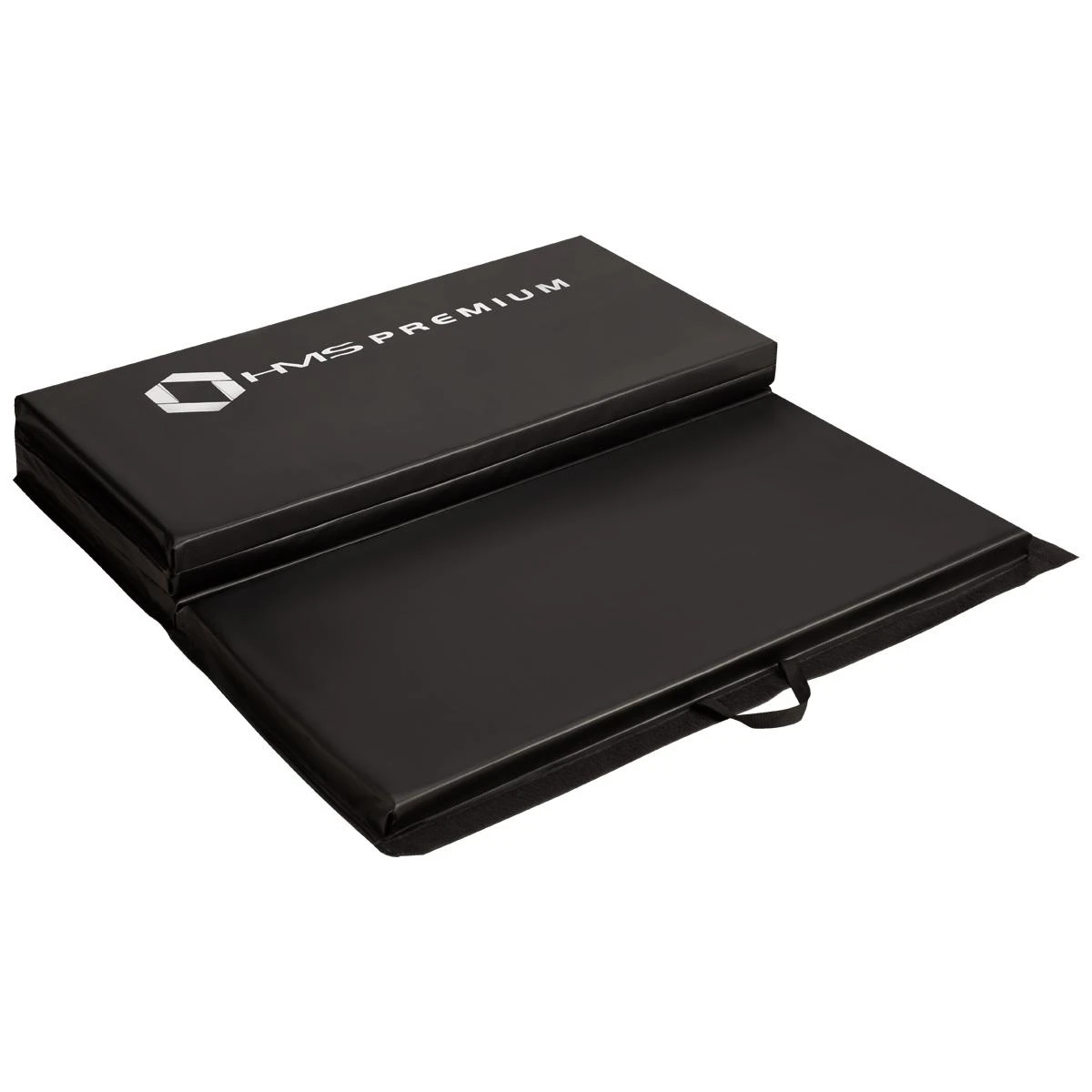 Sulankstomas gimnastikos kilimėlis HMS Premium MGS01 2400x1200mm, juodas