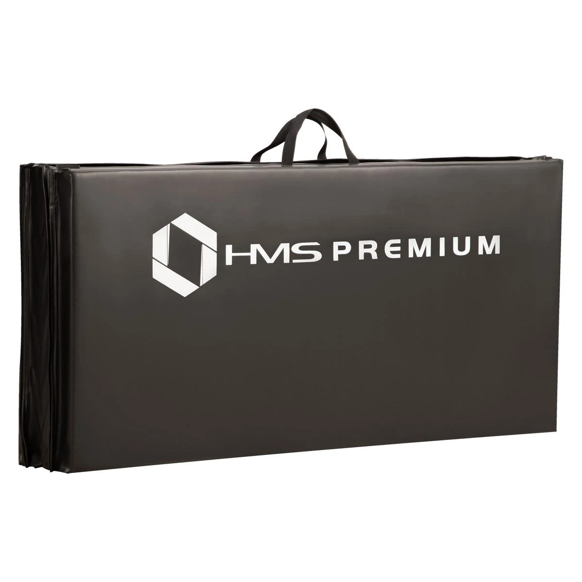 Sulankstomas gimnastikos kilimėlis HMS Premium MGS01 2400x1200mm, juodas