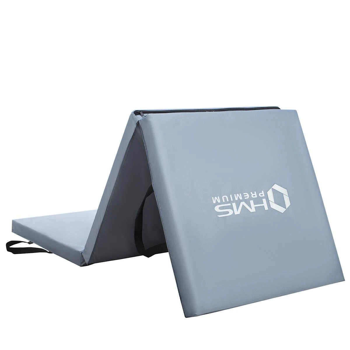 Sulankstomas gimnastikos kilimėlis HMS Premium MGS02 1800x600mm, pilkas