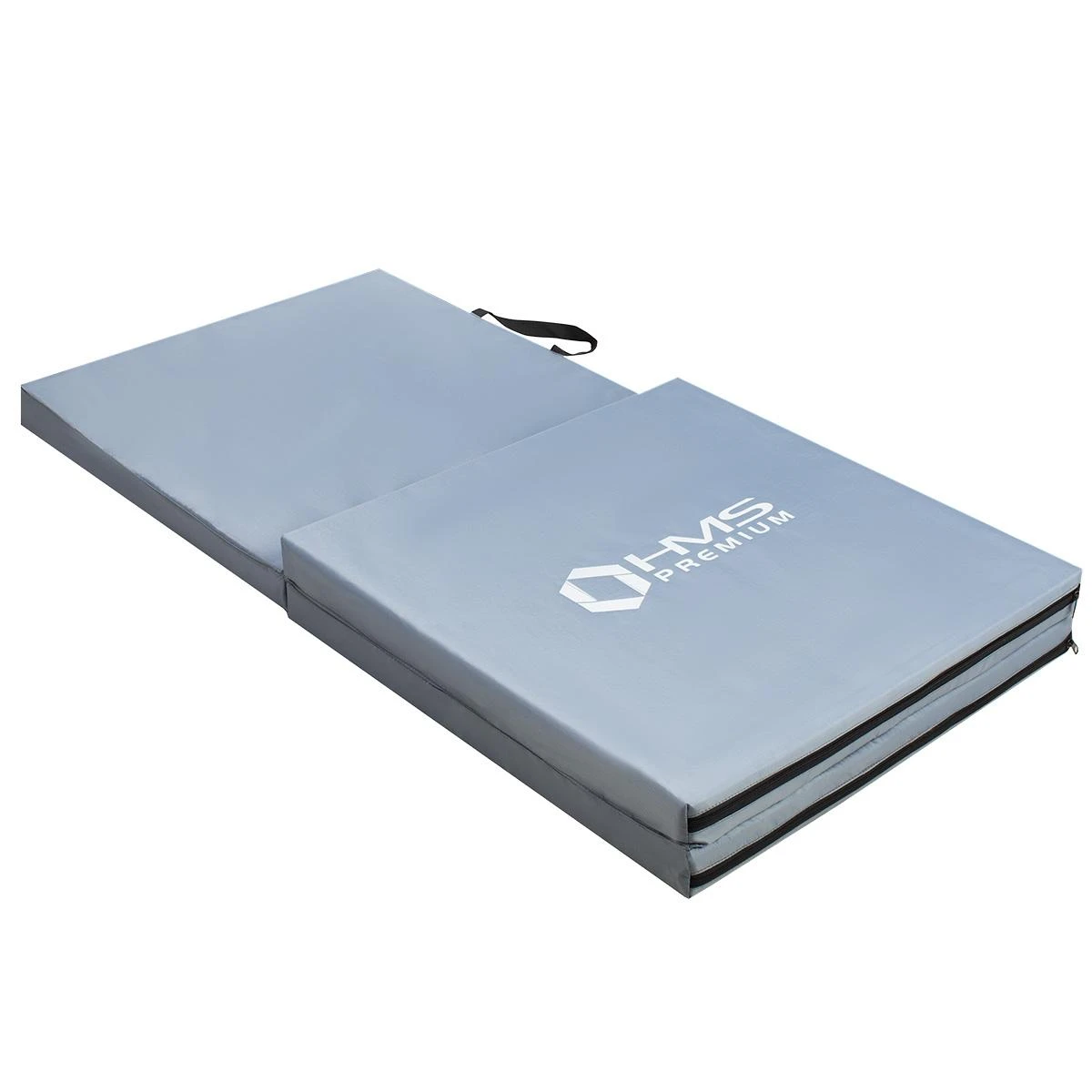 Sulankstomas gimnastikos kilimėlis HMS Premium MGS02 1800x600mm, pilkas
