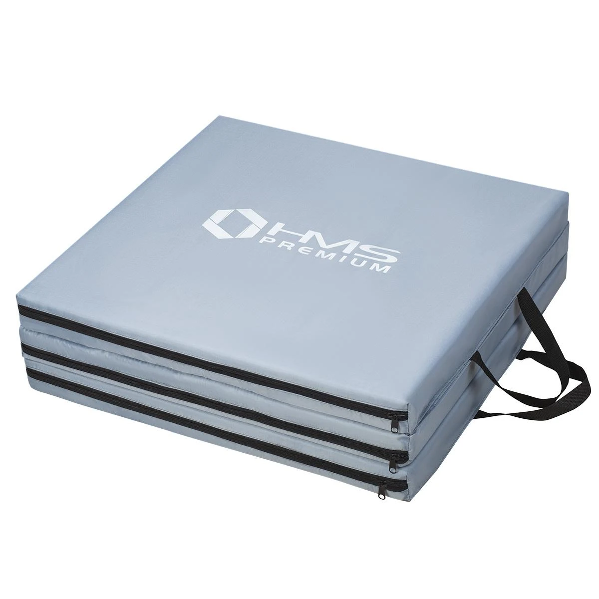 Sulankstomas gimnastikos kilimėlis HMS Premium MGS02 1800x600mm, pilkas