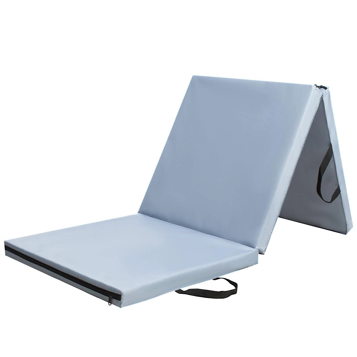 Sulankstomas gimnastikos kilimėlis HMS Premium MGS02 1800x600mm, pilkas