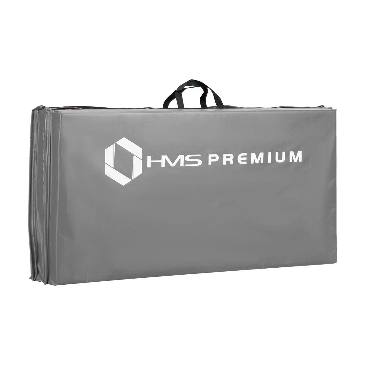 Sulankstomas gimnastikos čiužinys HMS Premium MGS01, 2400x1200mm, pilkas