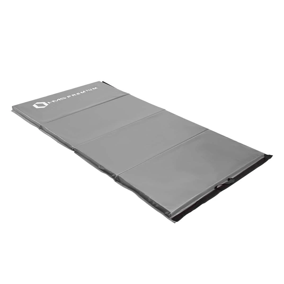 Sulankstomas gimnastikos čiužinys HMS Premium MGS01, 2400x1200mm, pilkas