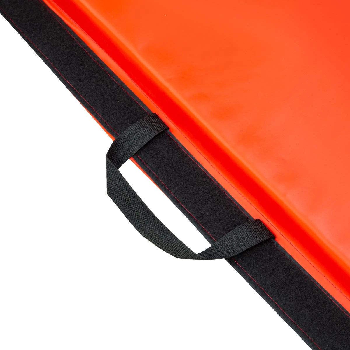 Sulankstomas gimnastikos kilimėlis HMS Premium MGS01 2400x1200mm, raudonas