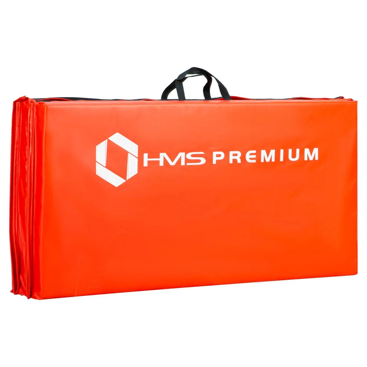 Sulankstomas gimnastikos kilimėlis HMS Premium MGS01 2400x1200mm, raudonas