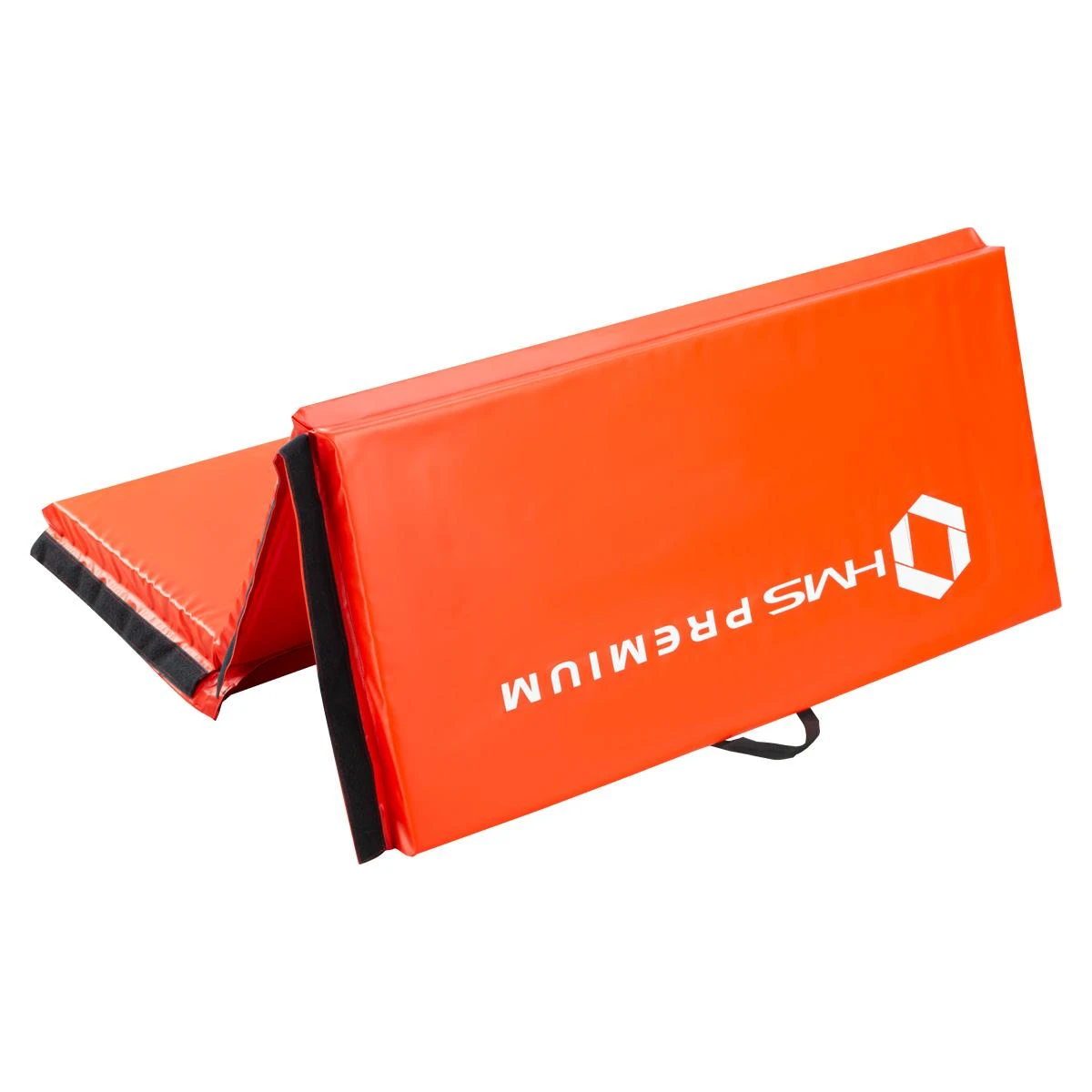 Sulankstomas gimnastikos kilimėlis HMS Premium MGS01 2400x1200mm, raudonas