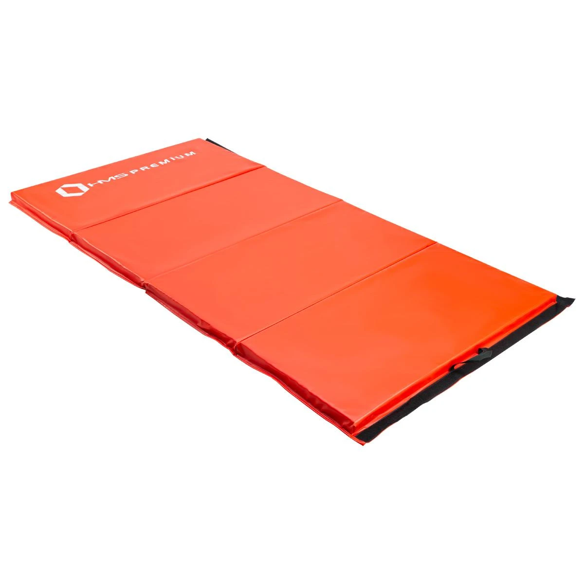 Sulankstomas gimnastikos kilimėlis HMS Premium MGS01 2400x1200mm, raudonas