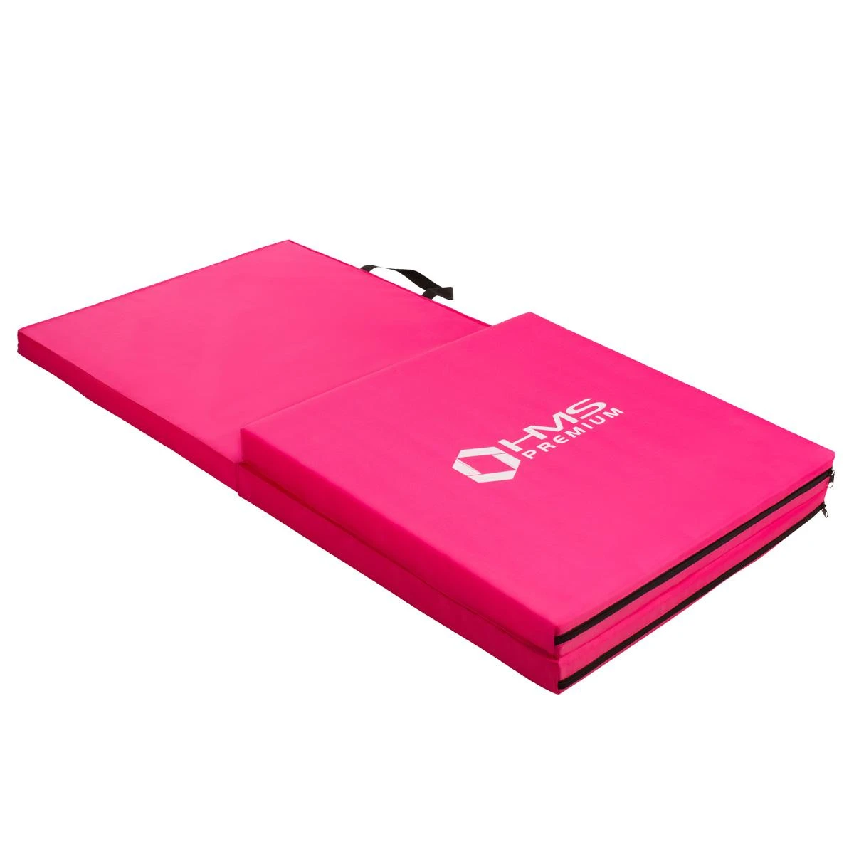 Sulankstomas gimnastikos kilimėlis HMS Premium MGS02 1800x600mm, rožinis